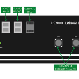 Batería Litio 48 V Pylontech US3000C 3,5 kWh